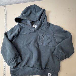 Original Penguin Kids Hoodie in Charcoal